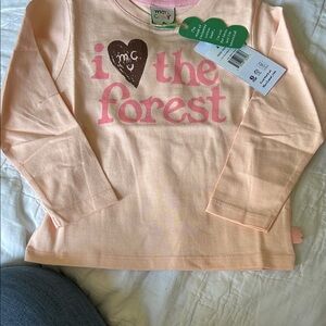 Kids Peach Long Sleeve Tee